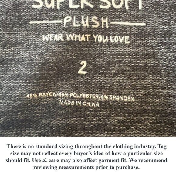 Torrid Women Sweater Super Soft Plush V Neck Lace Up Shoulder Detail Plus 2 | 2X - Picture 12 of 14